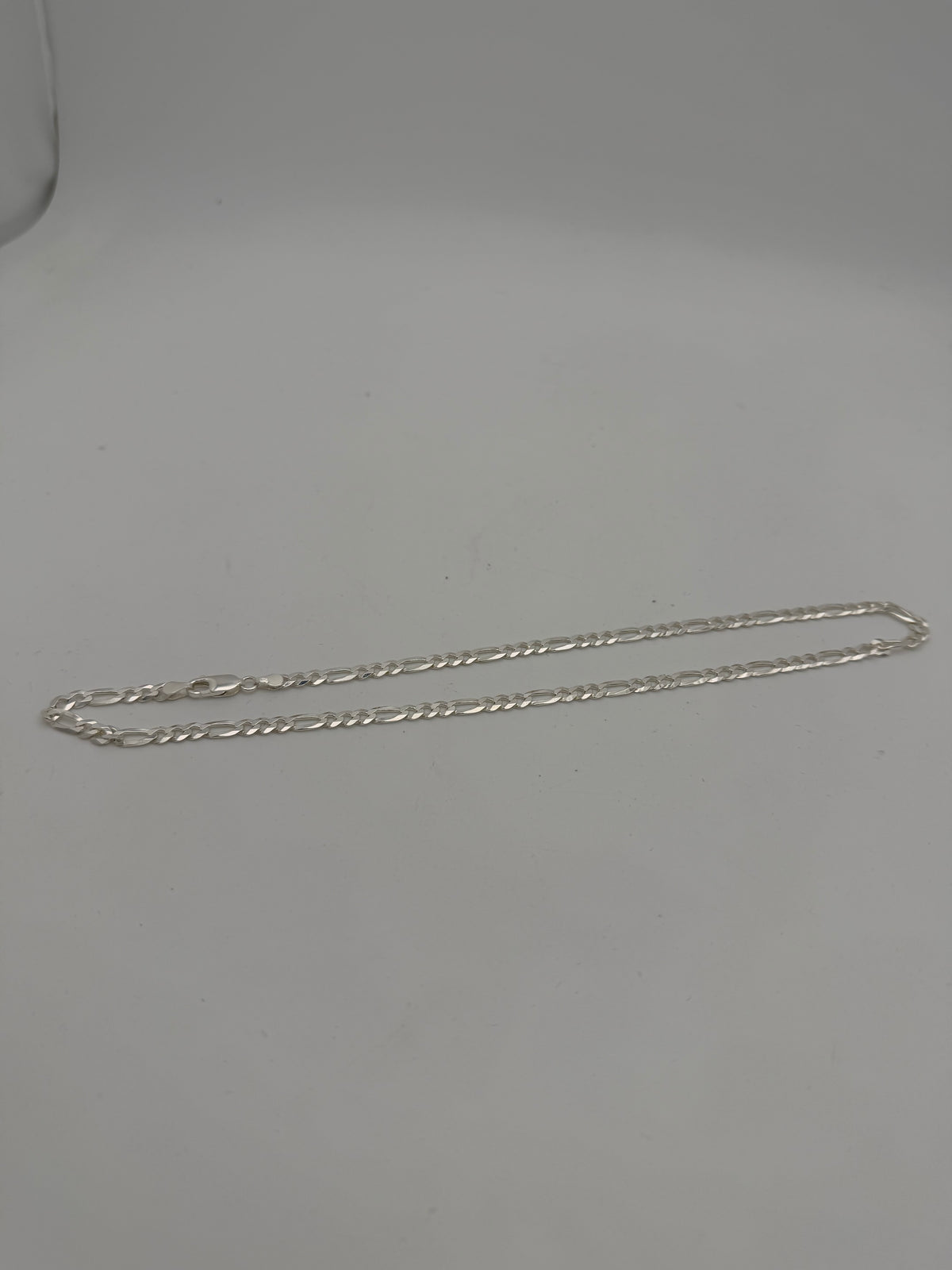 Silver 925 Figaro Chain, 18”, 13.14g, Grade A