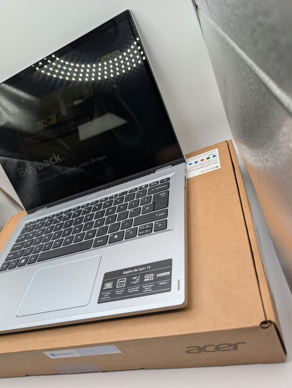 Aspire spin 14 laptop, Grade B
