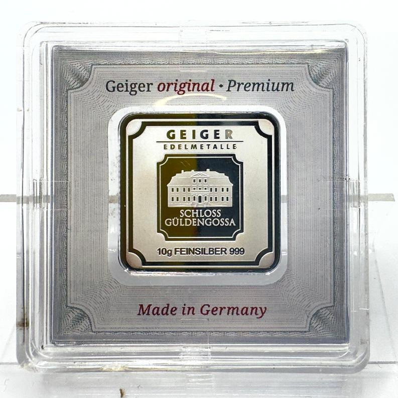 Geiger Original 10g Fine Silver Bar - Schloss Güldengossa