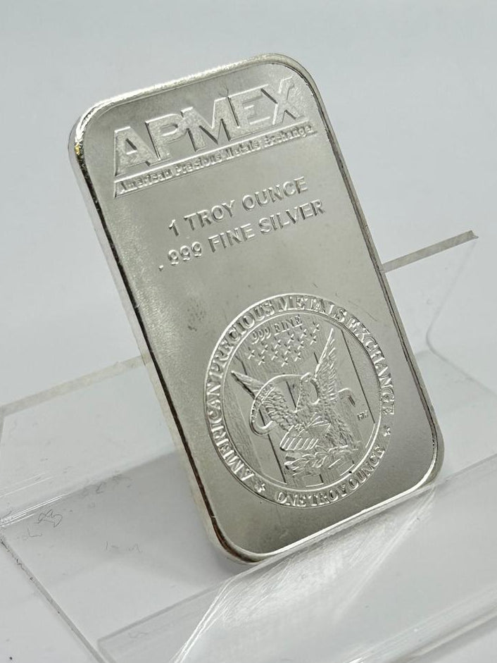 APMEX 1 Troy Ounce .999 Fine Silver Bar