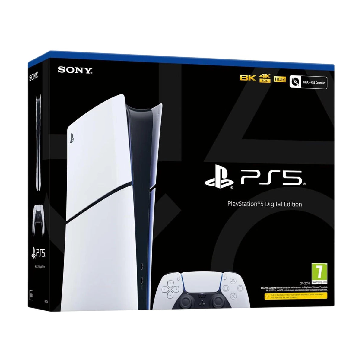 Sony PS5 Digital Edition 825GB White, Grade A