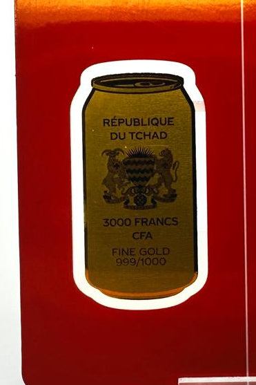 Coca Cola Gold Can, 1/1000 oz, .999 Fine Gold