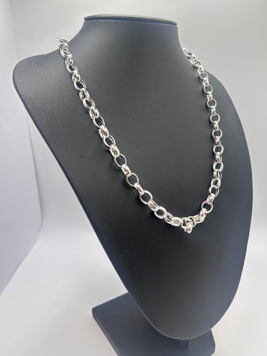 925, 34.00g Silver Belcher Link Chain