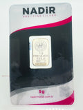 Nadir Metal Rafineri, Silver Bullion, 5g, 999 Silver