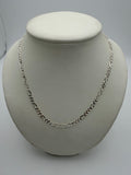 Silver 925 Figaro Chain, 18”, 13.14g, Grade A