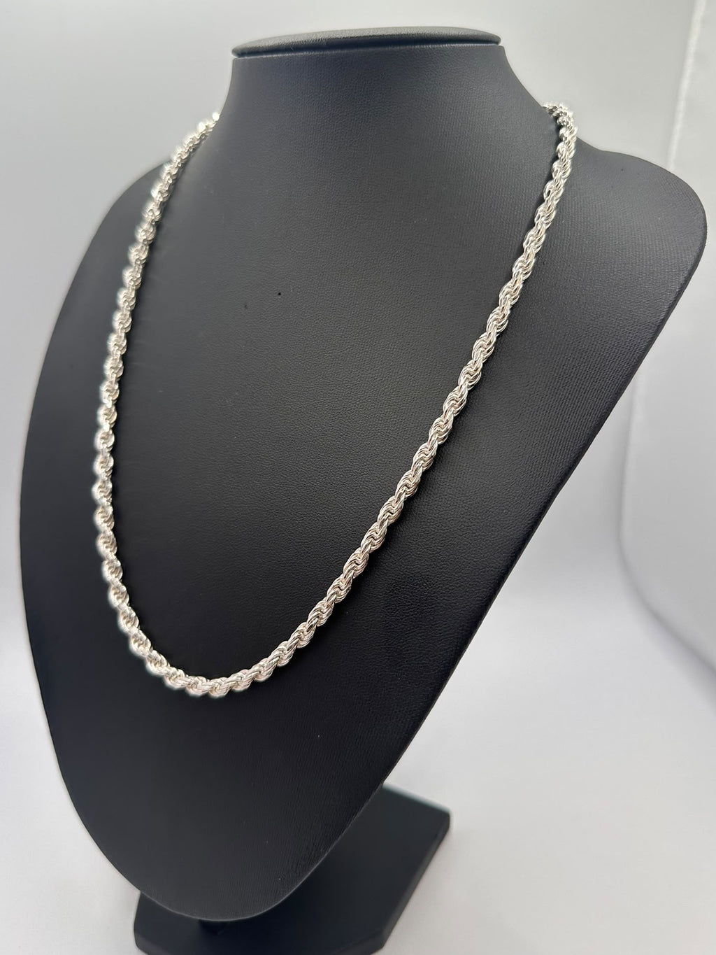 925, 41.90g Silver Twisted Rope Style Chain