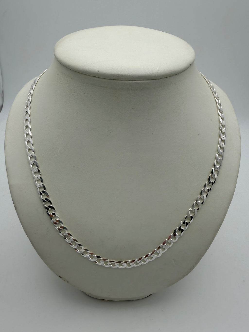 Sterling Silver 925 Curb Chain, 20”, 21.57g, Grade A.