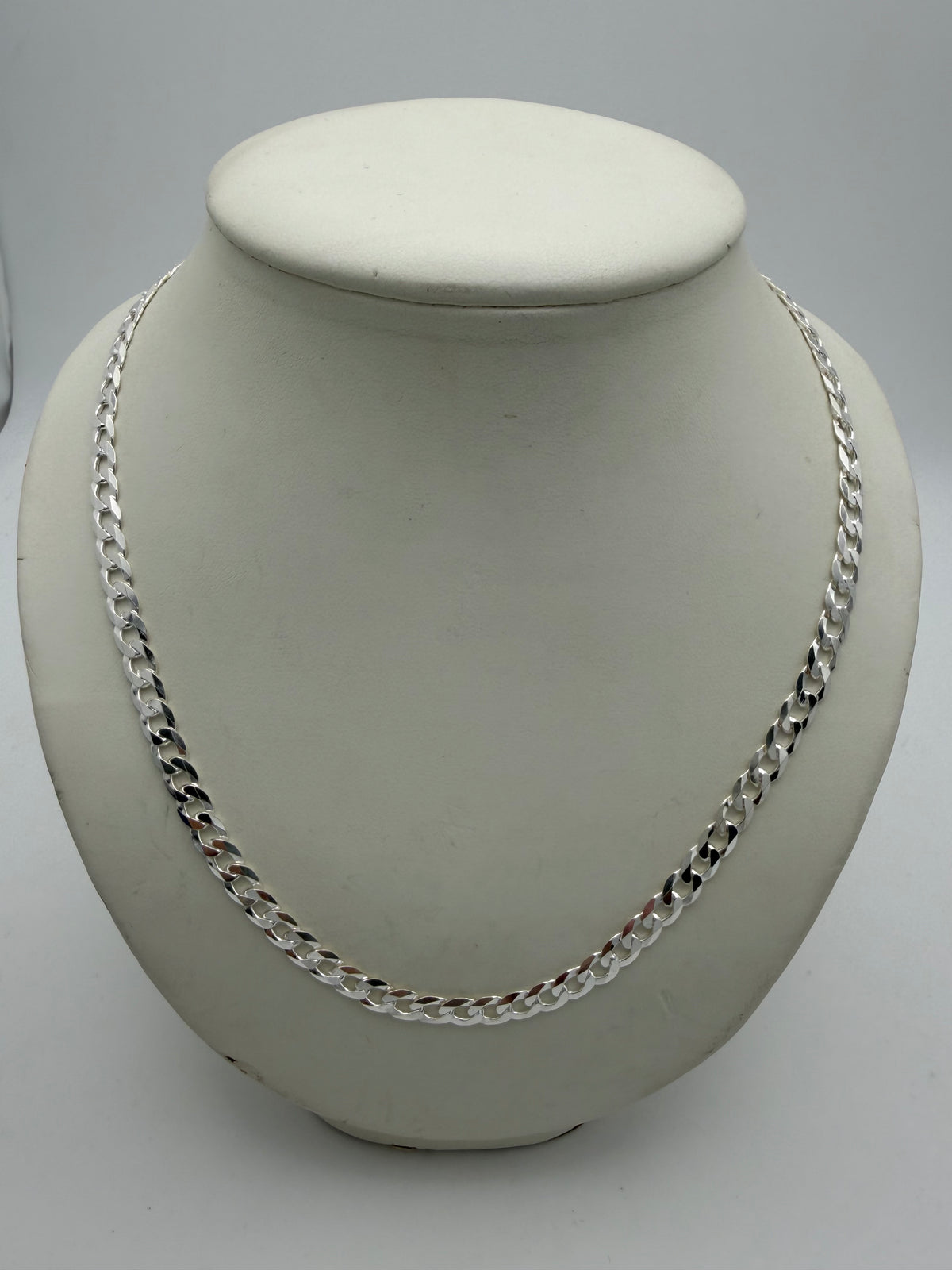 Sterling Silver 925 Curb Chain, 20”, 21.57g, Grade A.