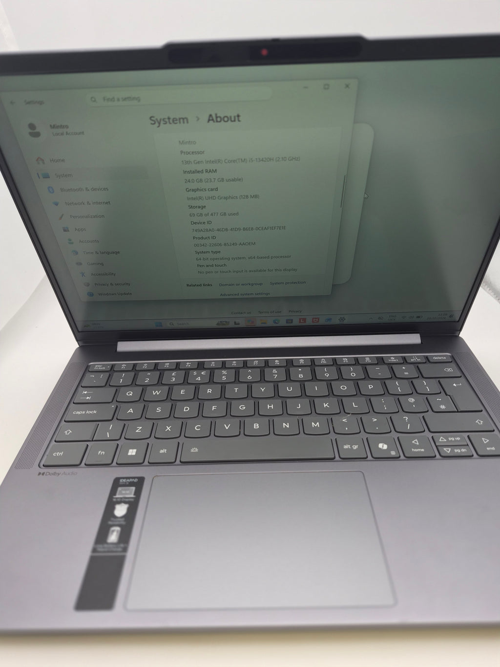 Lenovo Idea pad Slim 5 Laptop, Grey, Grade B