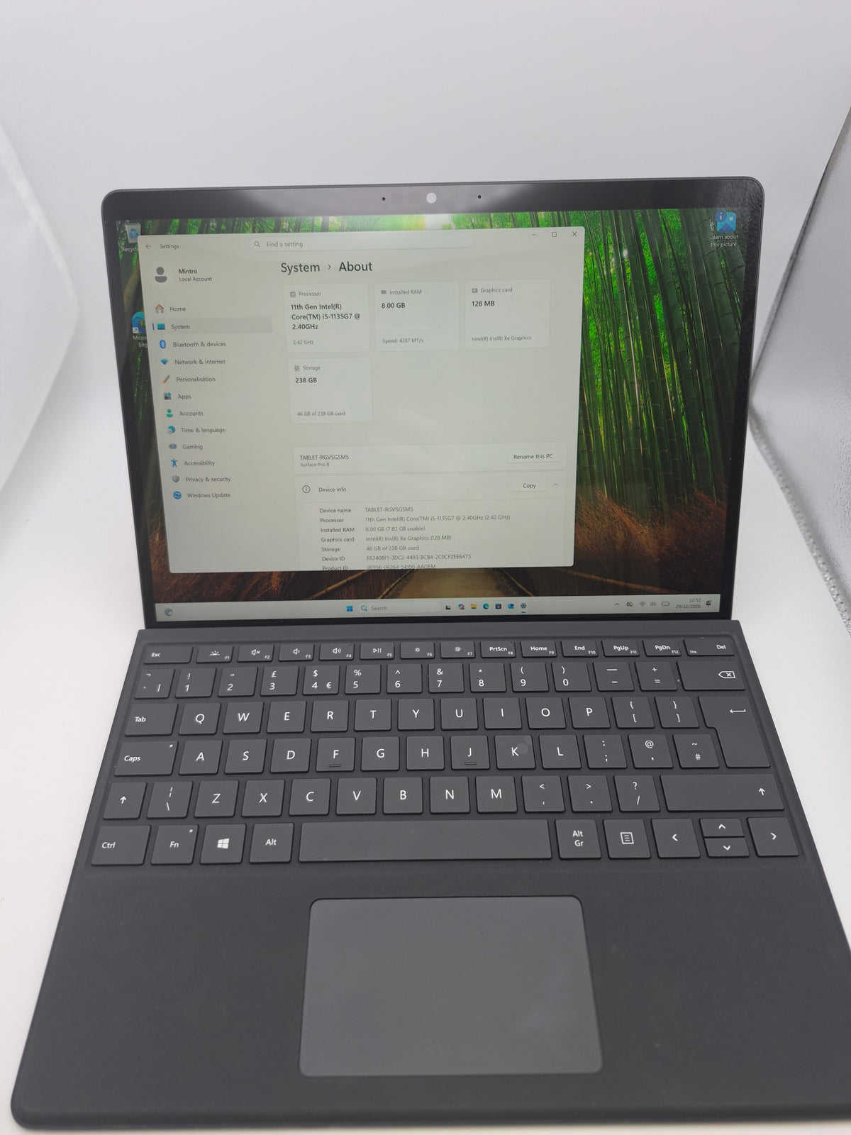 Microsoft Surface Pro 8, Grey Grade B