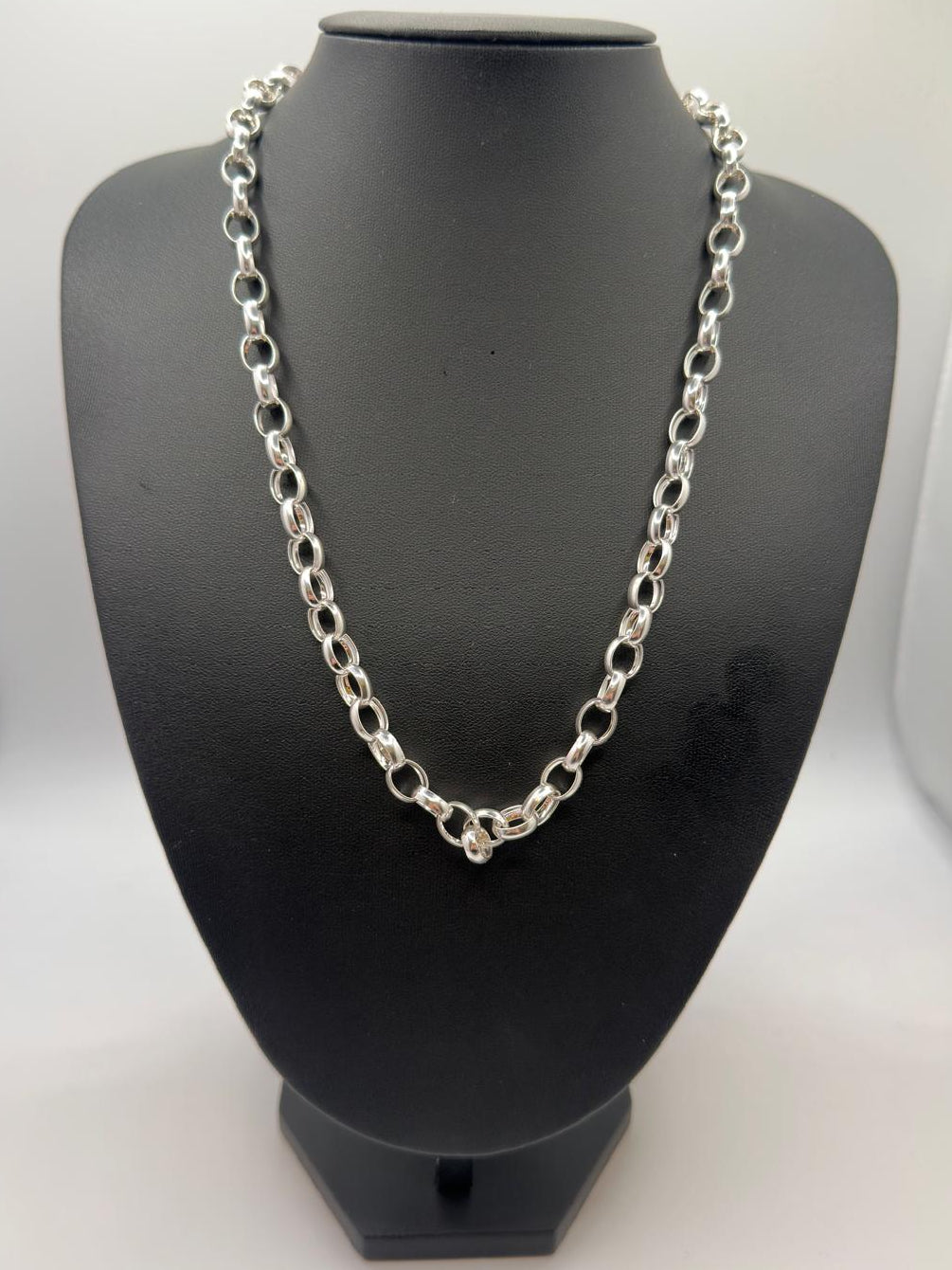 925, 34.00g Silver Belcher Link Chain
