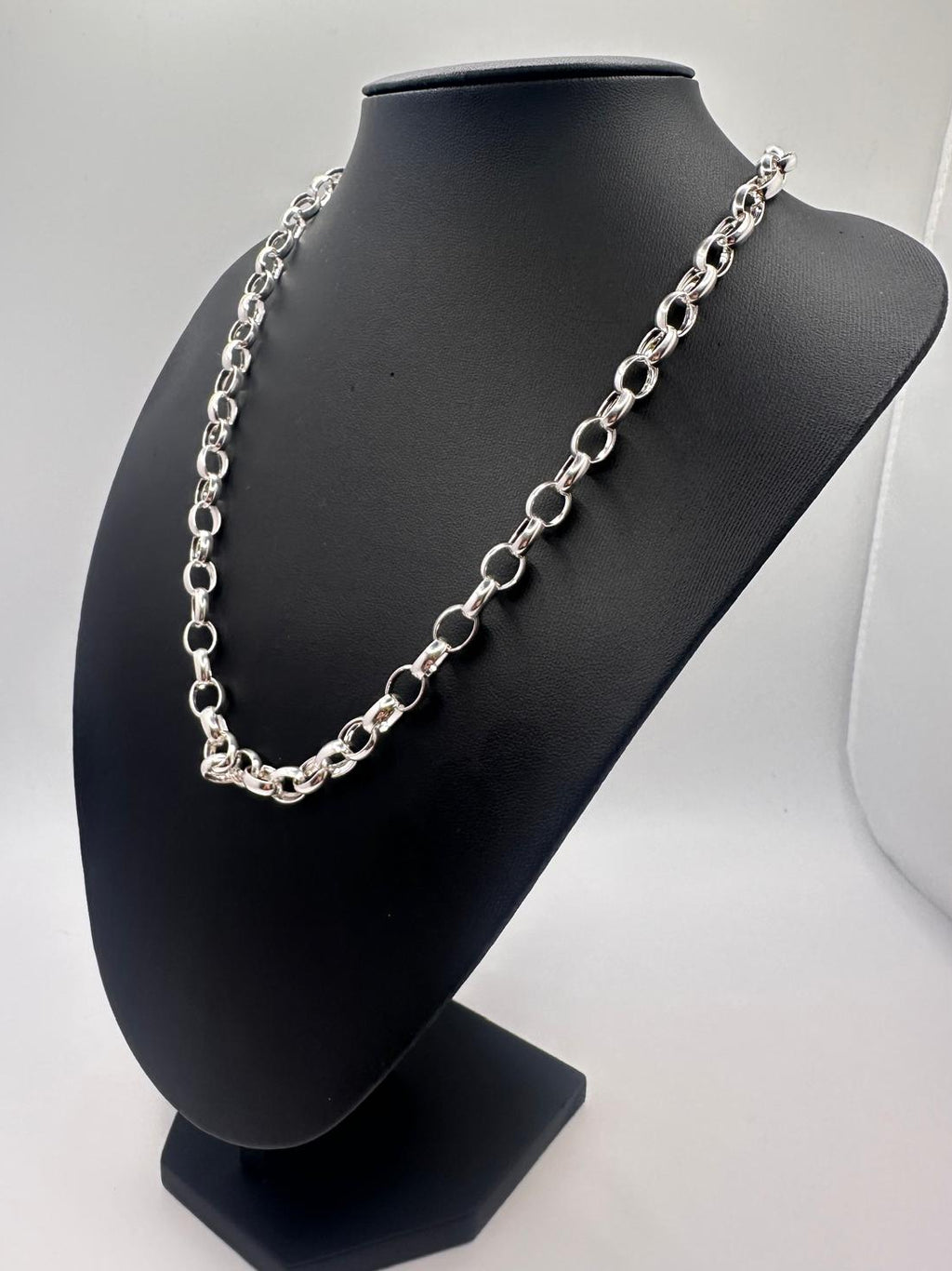925, 34.00g Silver Belcher Link Chain