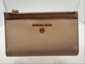 Michael Kors Taupe Pebbled Compact Wallet, Grade A