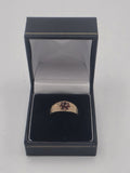 9ct Gold Cluster Ring, Size Q 1/2 2.9G