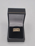 9ct Gold Dad Signet Ring, Size R 1/2, 3.62G