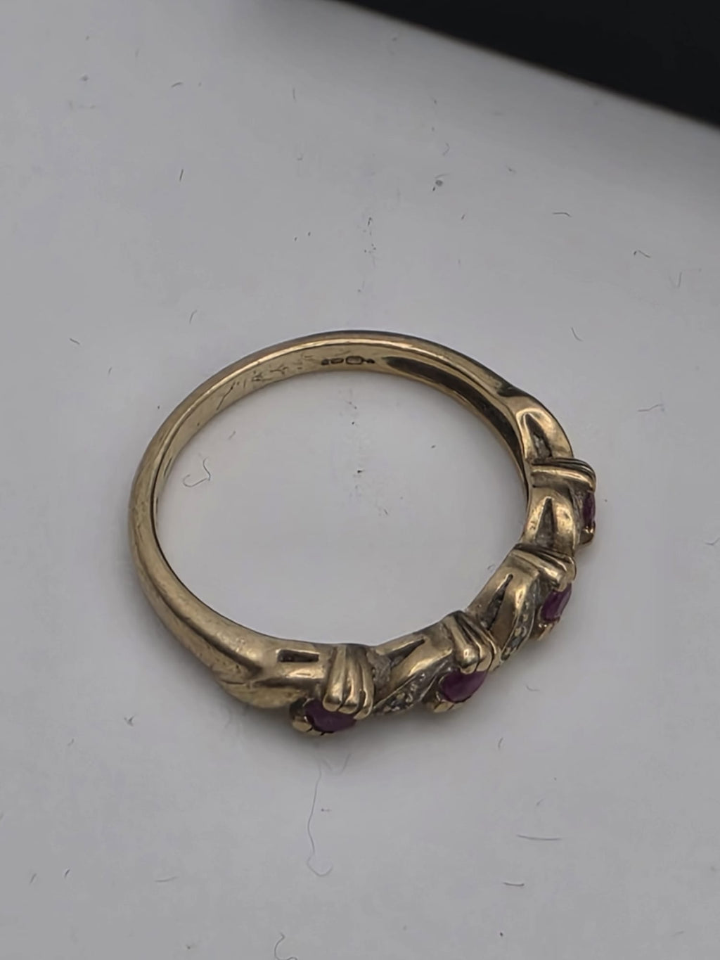 9ct Gold Eternity Ring, Size N 1/2, 2.18G