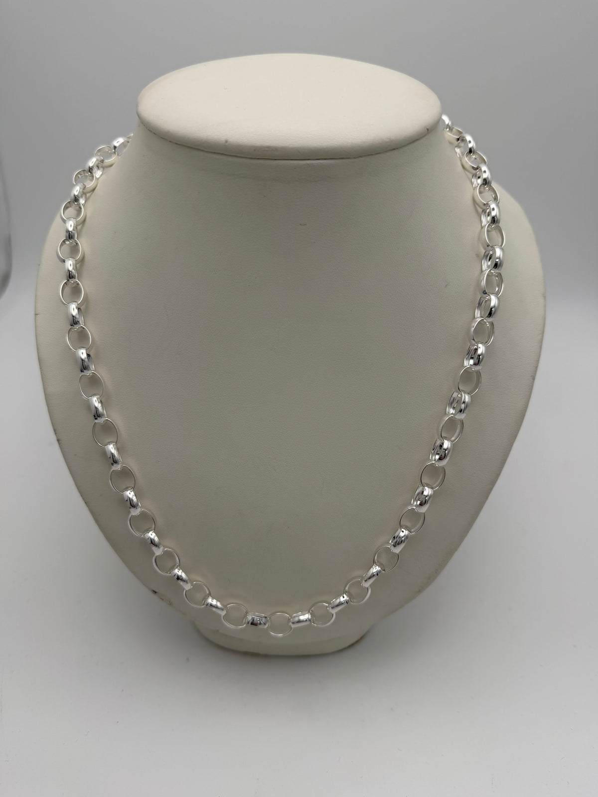 Sterling Silver 925 Belcher Chain, 22”, 33.65g, Grade A.