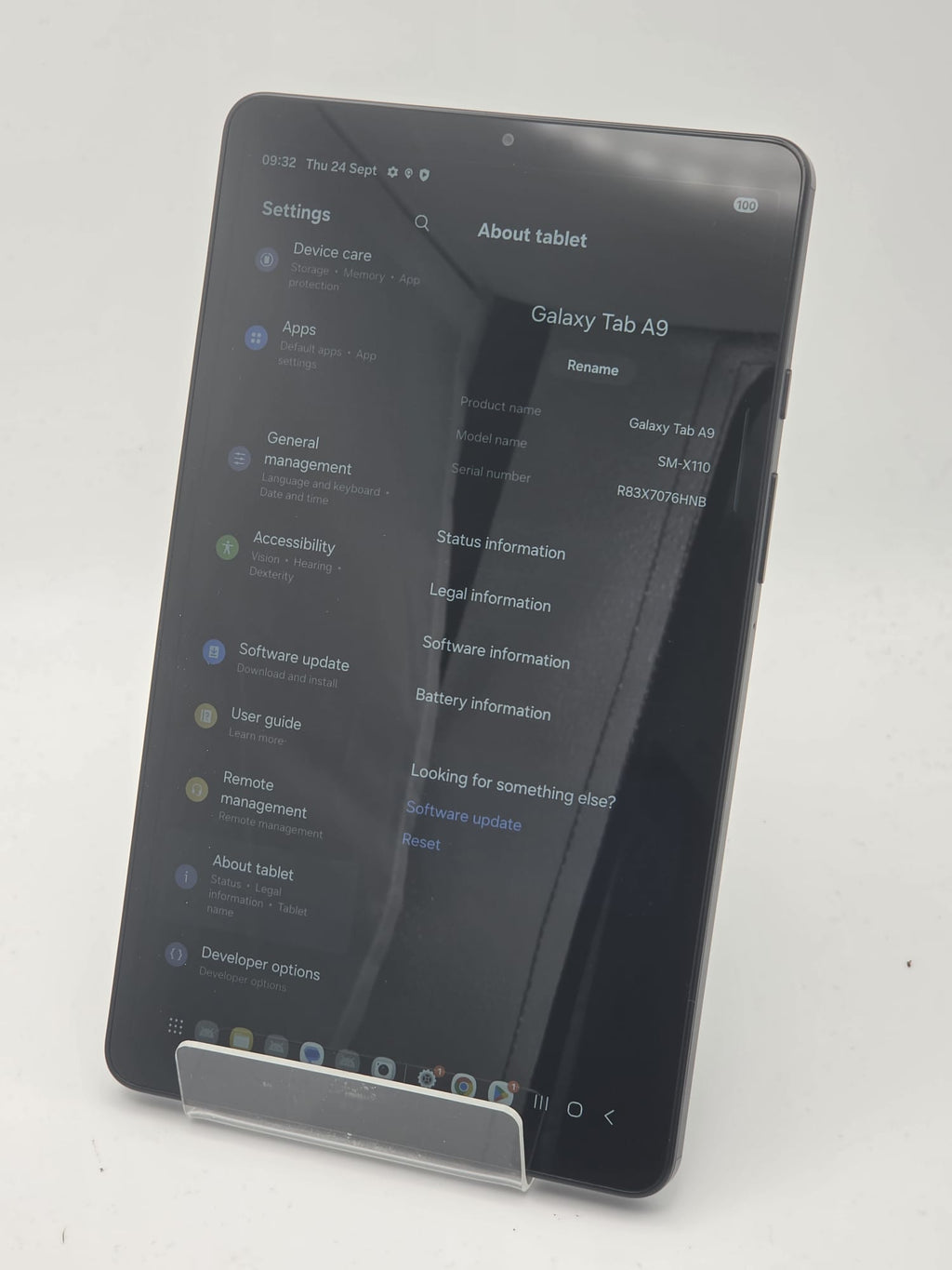 Samsung Galaxy Tab A9 64GB Black, Grade B