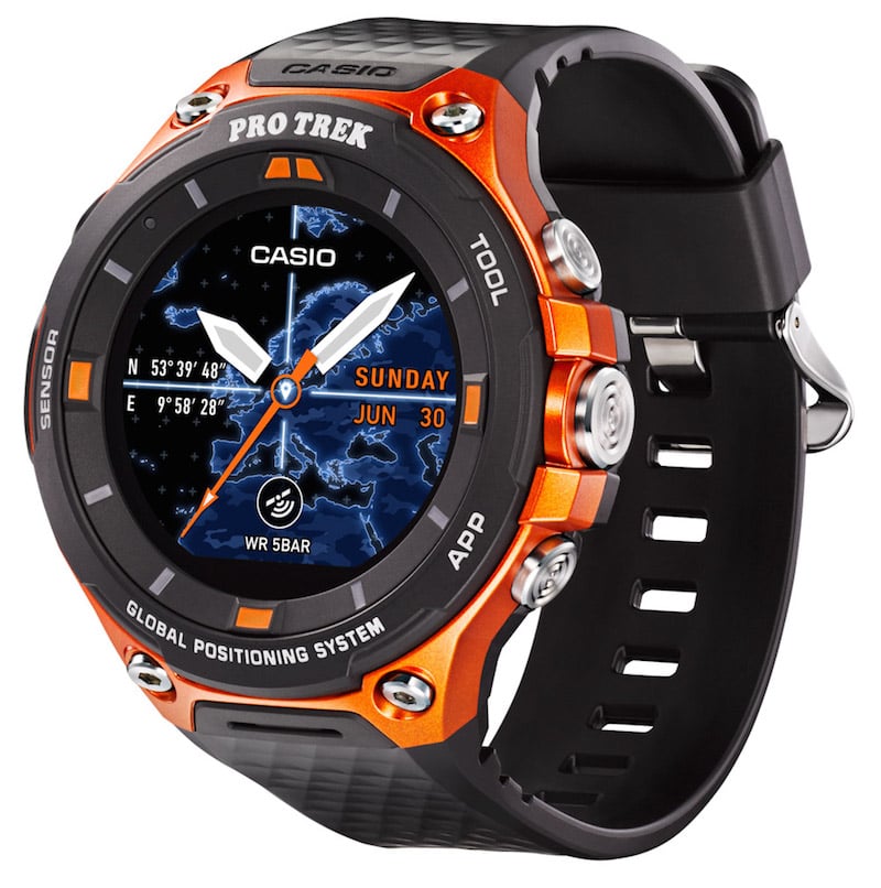 Casio Pro Trek Smart WSD-F20 Smartwatch, Orange, Grade B
