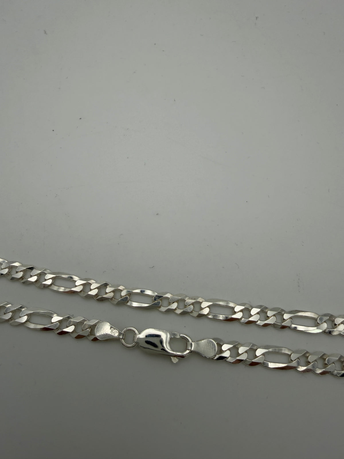 Silver 925 Figaro Chain, 18”, 13.14g, Grade A