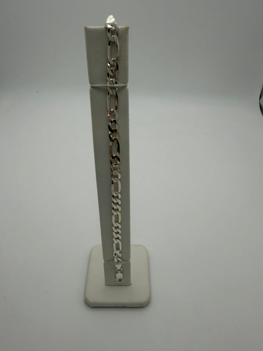 Sterling Silver 925 Figaro Bracelet, 8”, 7.82g, Grade A.