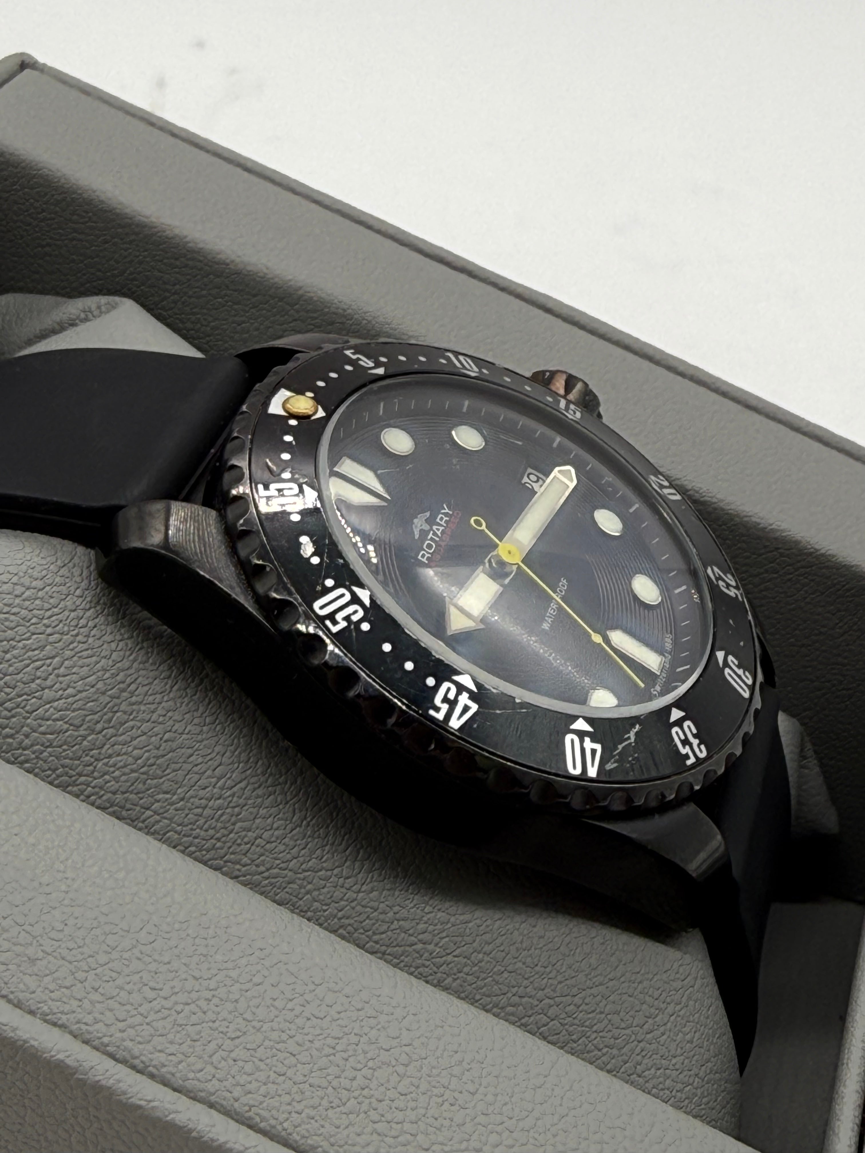 Rotary Aquaspeed Men’s Watch Black, Grade C