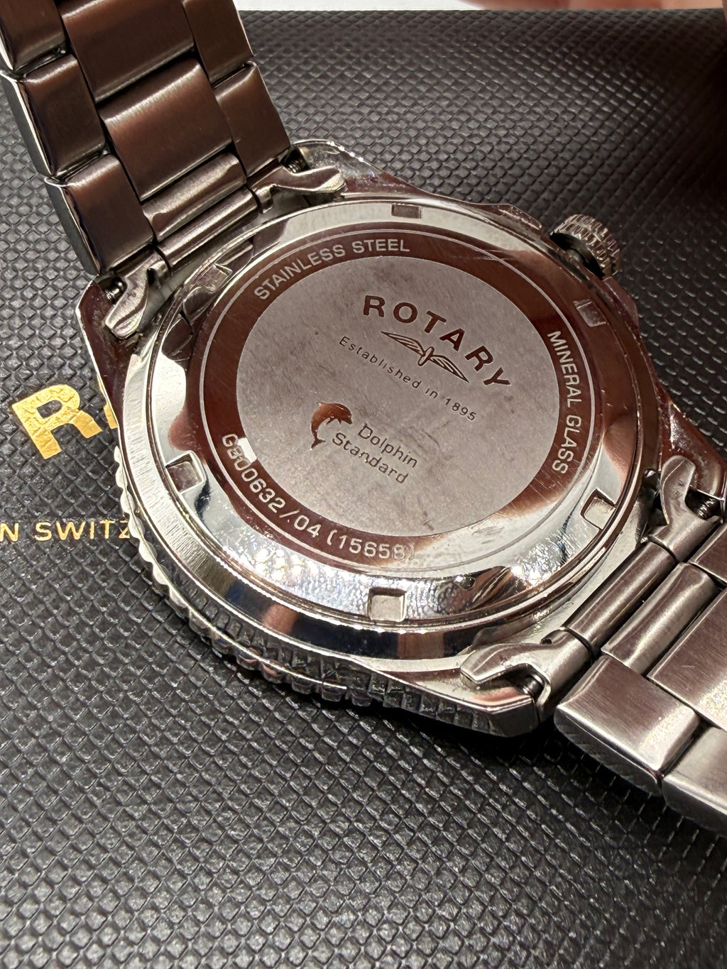 Rotary Quartz Diver Watch GB00632/04 Black, Grade B