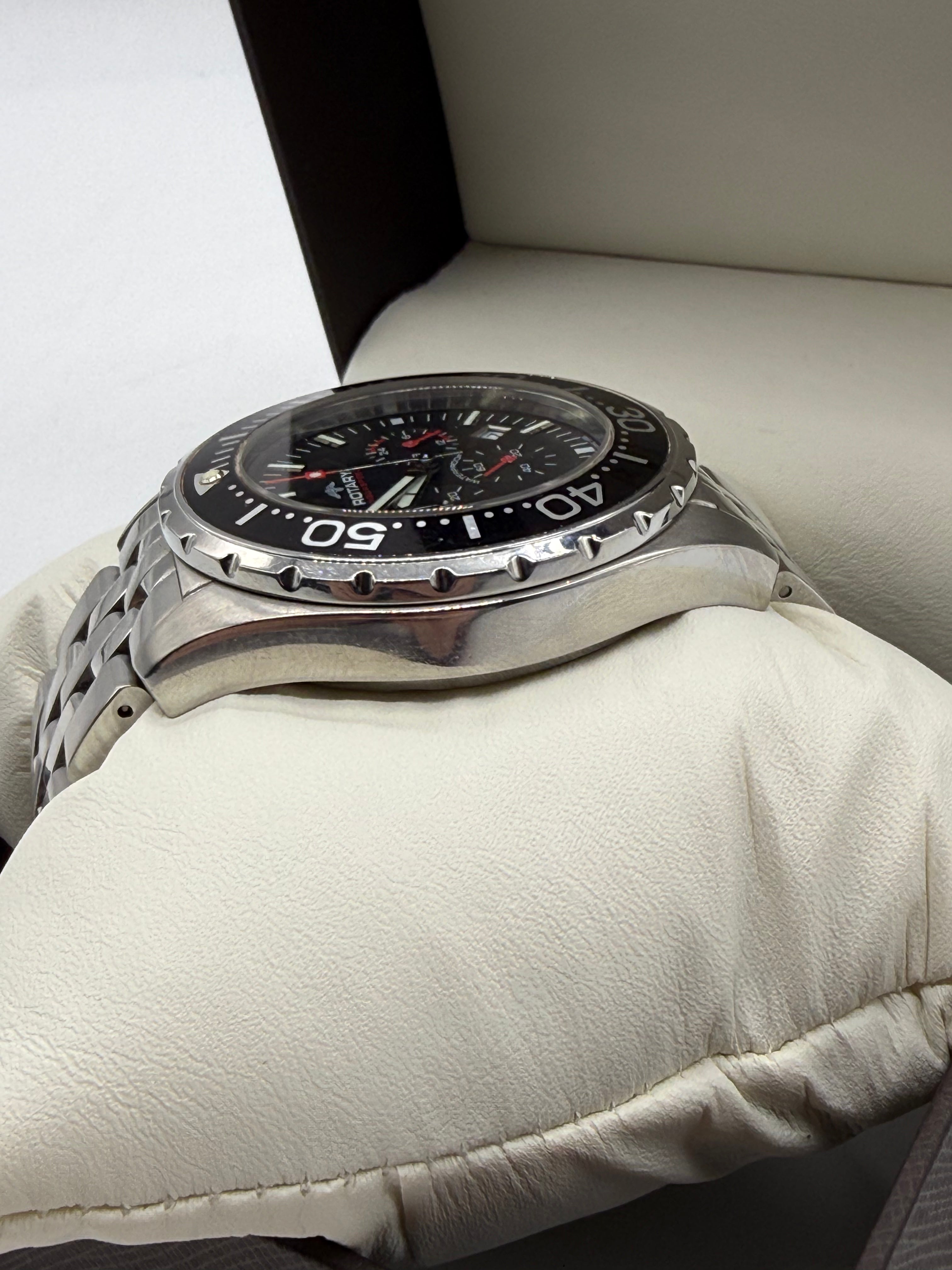 Men's Rotary Aquaspeed Chronograph Black, Grade B
