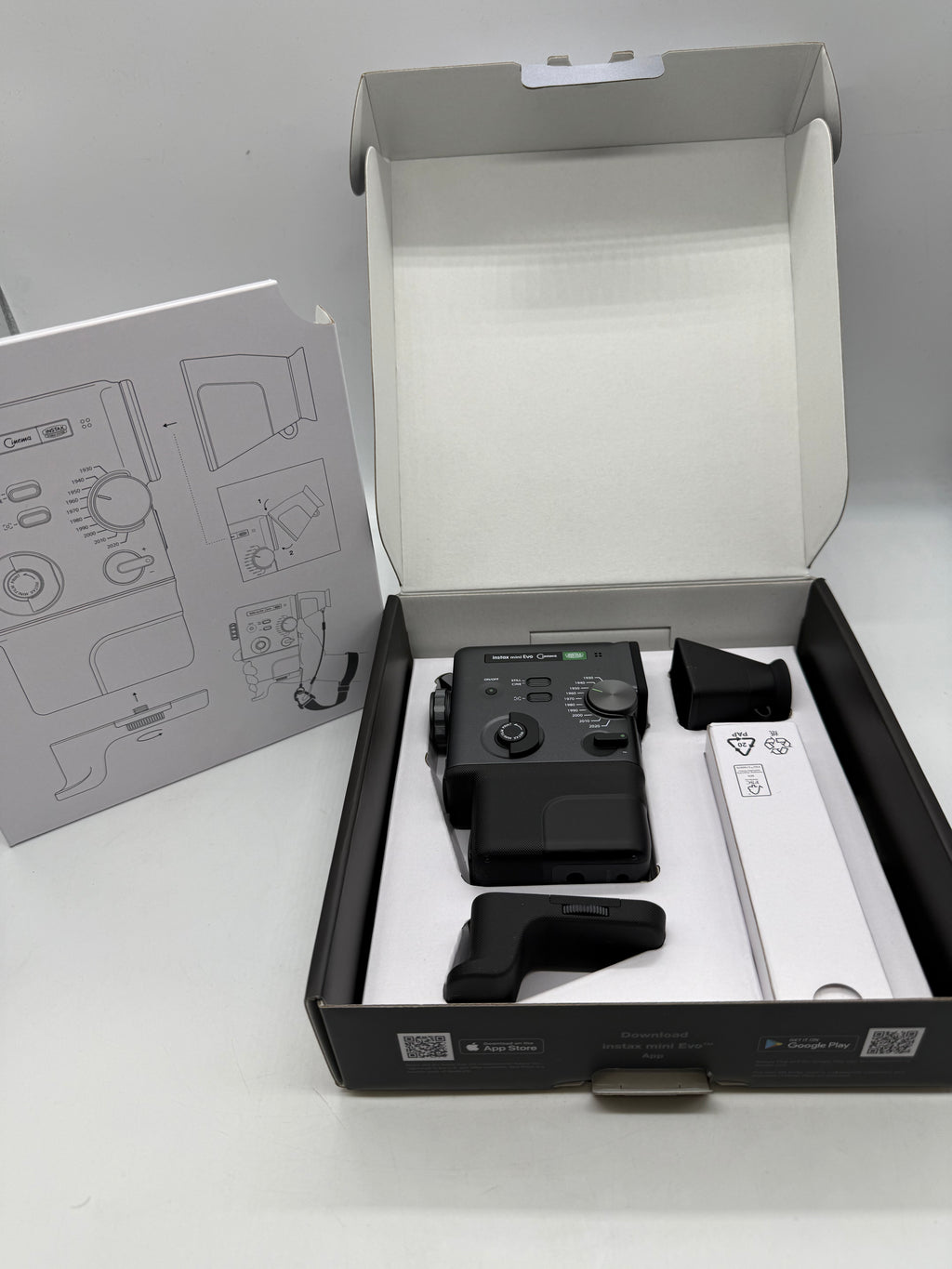 Instax Mini Evo Cinema Hybrid Instant Camera Black, Grade A