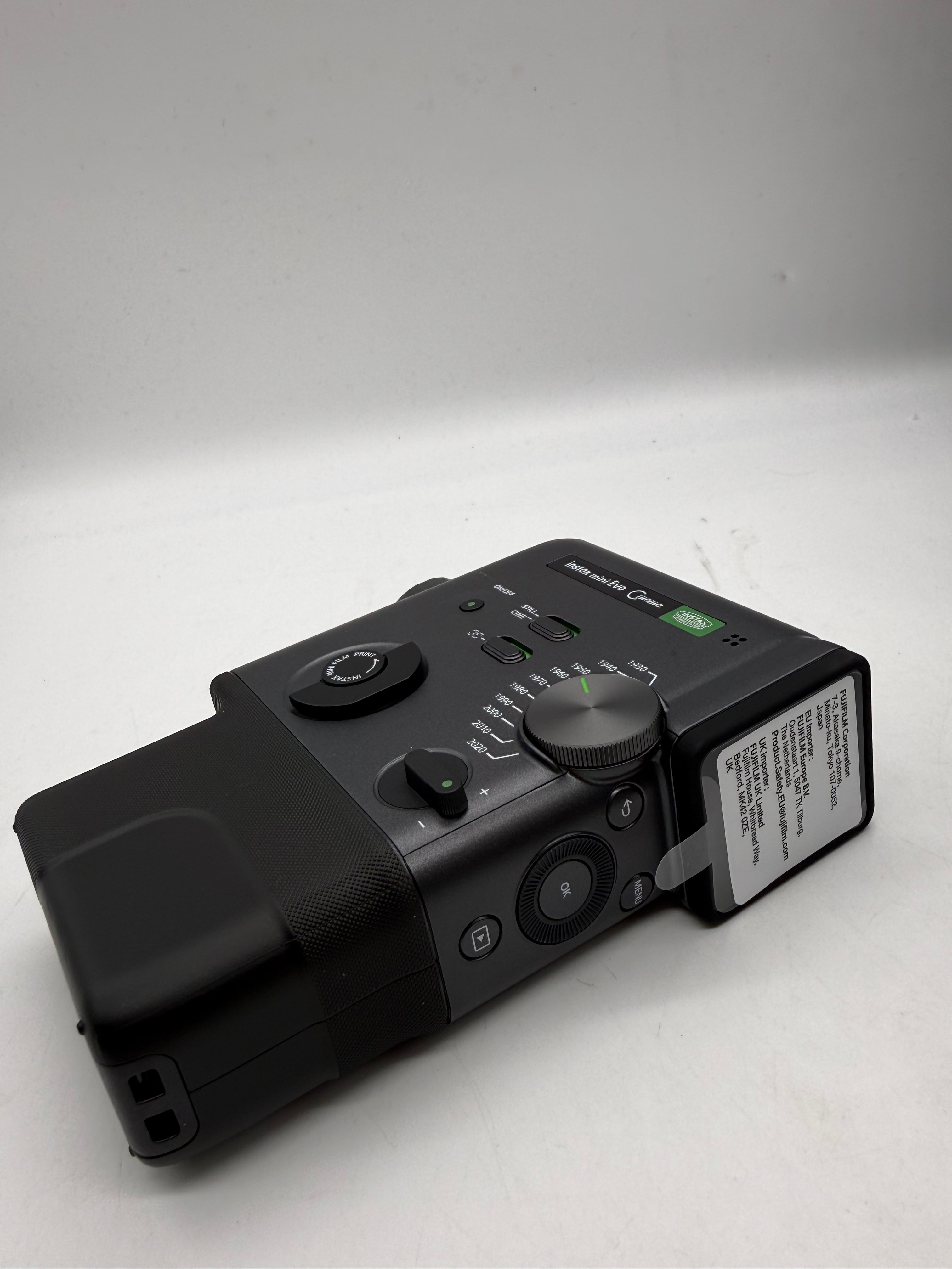Instax Mini Evo Cinema Hybrid Instant Camera Black, Grade A