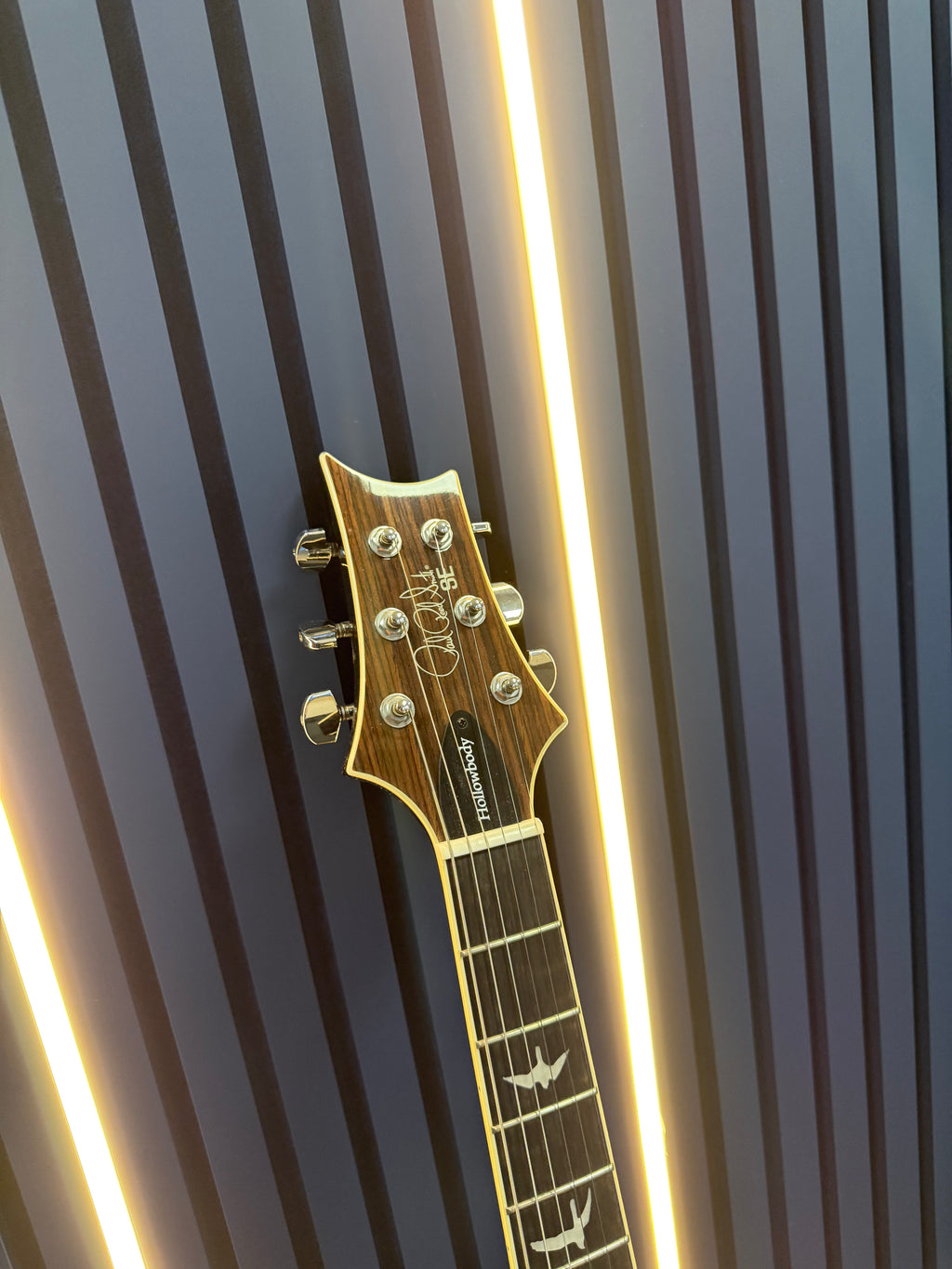 PRS Hollowbody SE 6 String Electric Guitar Black/Gold Burst, Grade A