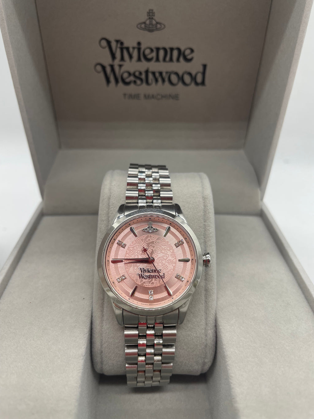 Vivienne Westwood Little Wallace 32mm Watch Silver, Grade A