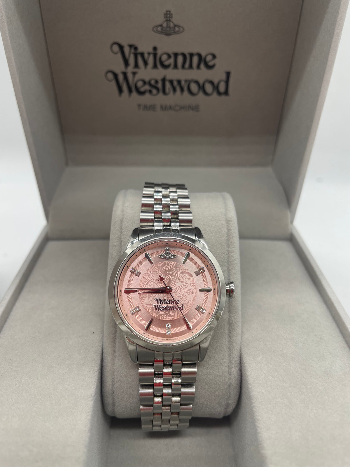 Vivienne Westwood Little Wallace 32mm Watch Silver, Grade A