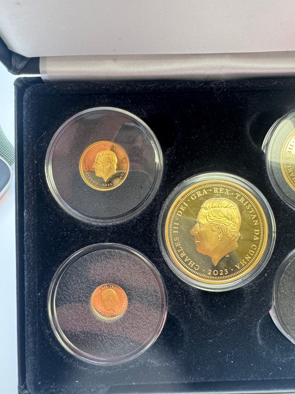 King Charles III Coronation 24CT Coin Set, coin detail