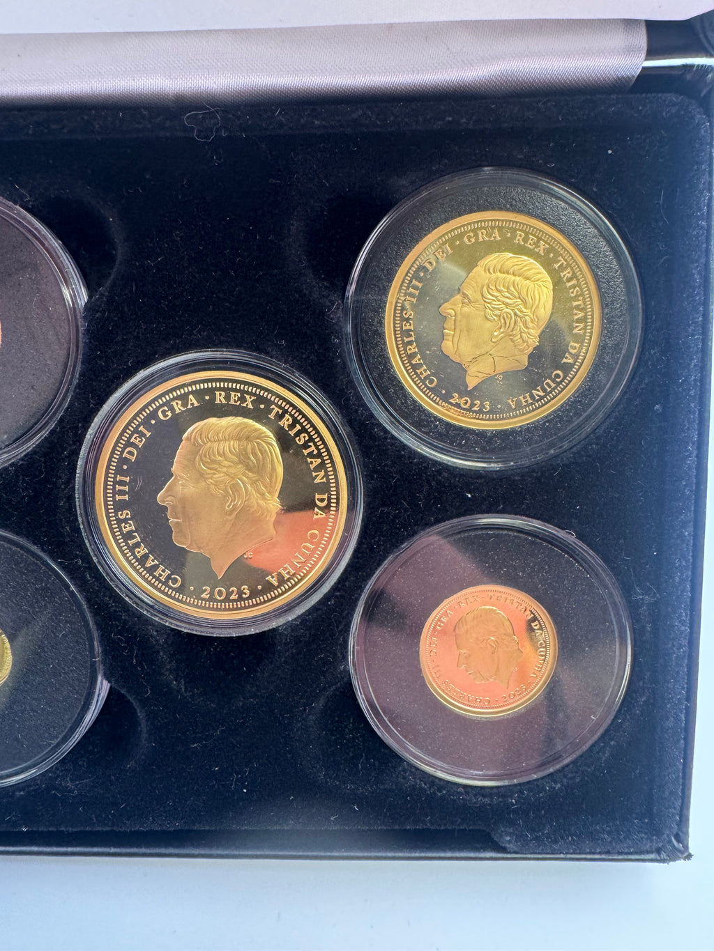 King Charles III Coronation 24CT Coin Set, presentation case