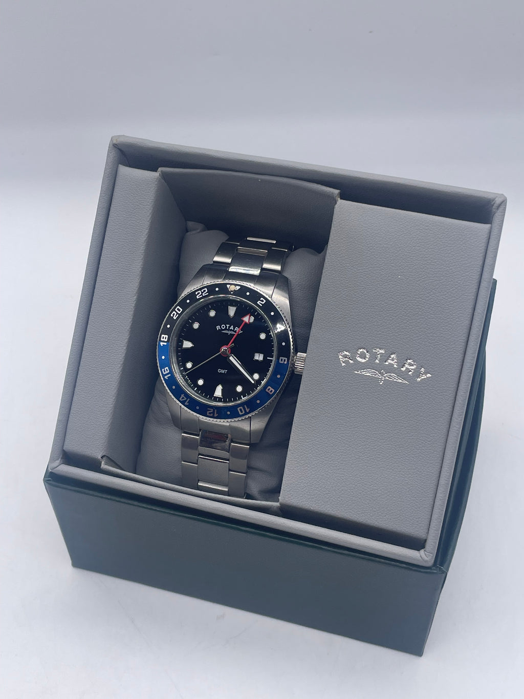 Rotary Henley GMT Men's Watch Silver, Grade B