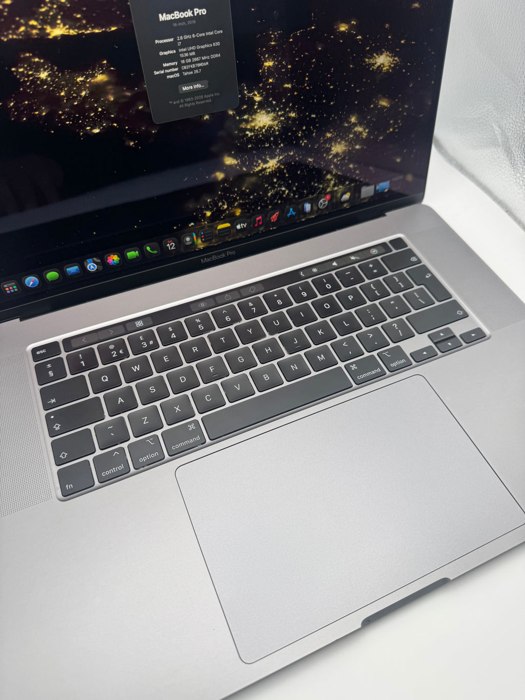 Macbook Pro 16" 2019 16GB 512GB Core i7 Space Grey, Grade C