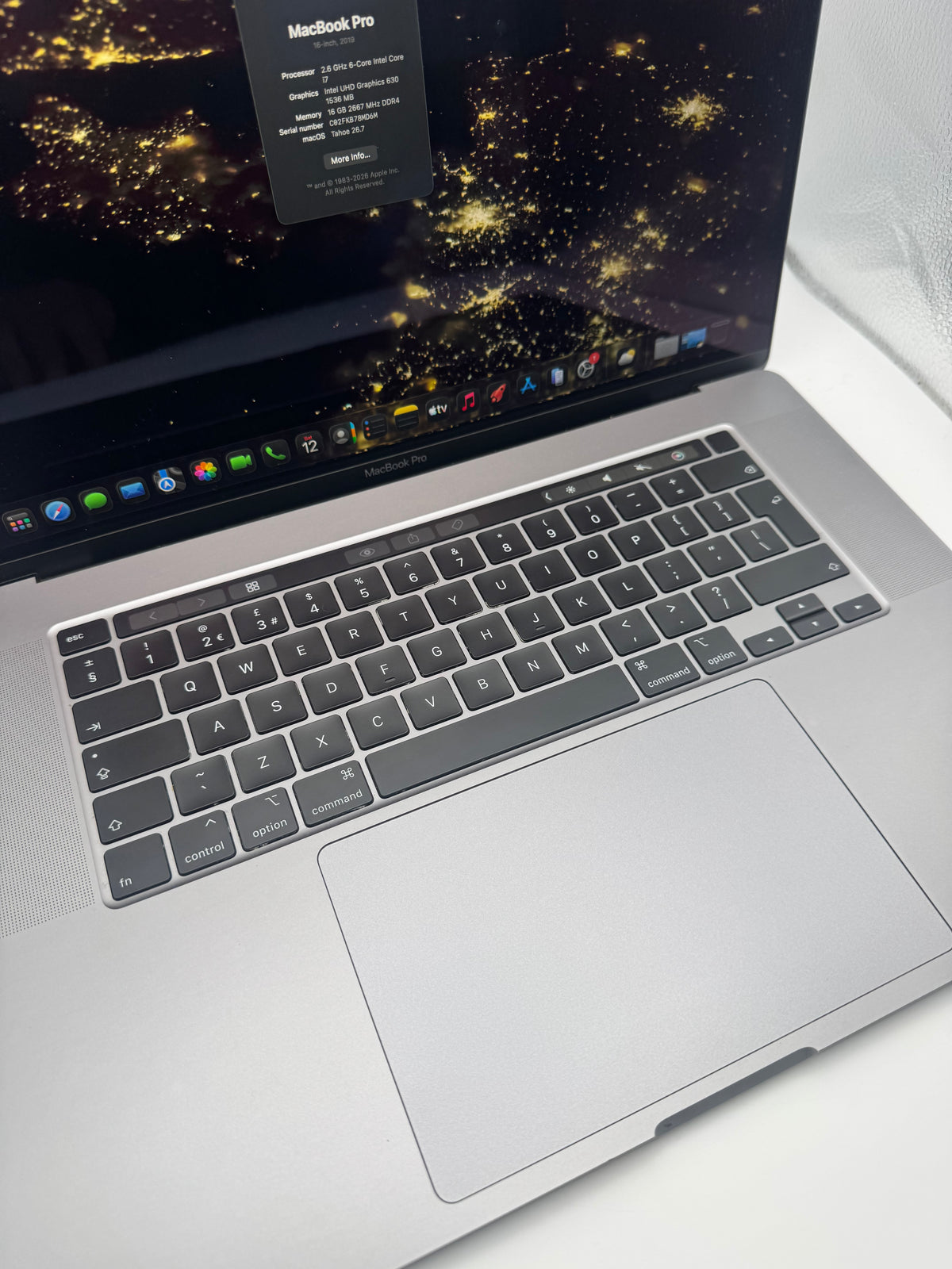 Macbook Pro 16" 2019 16GB 512GB Core i7 Space Grey, Grade C