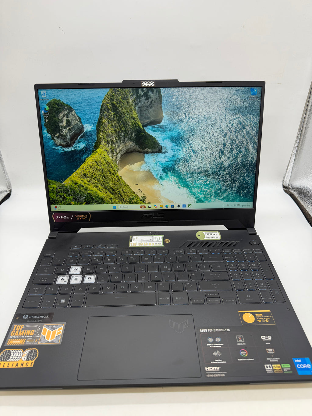 ASUS Tuf Gaming F15 Laptop Silver, Grade B