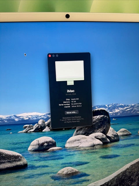 iMac 2024 24" M4 16GB 256GB All In One PC, Grade A