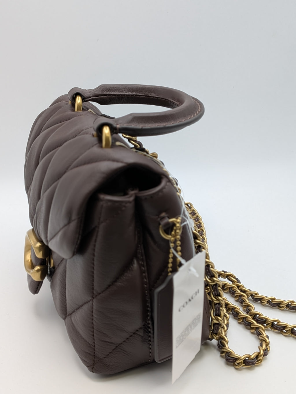 Coach Tabby Top Handle Quilted Leather Bag, Grade A