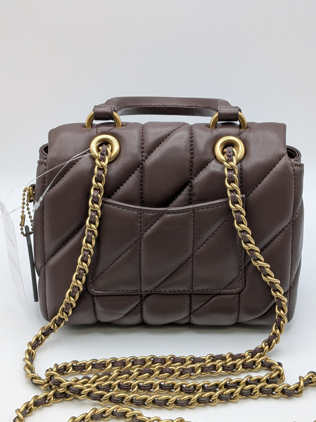 Coach Tabby Top Handle Quilted Leather Bag, Grade A