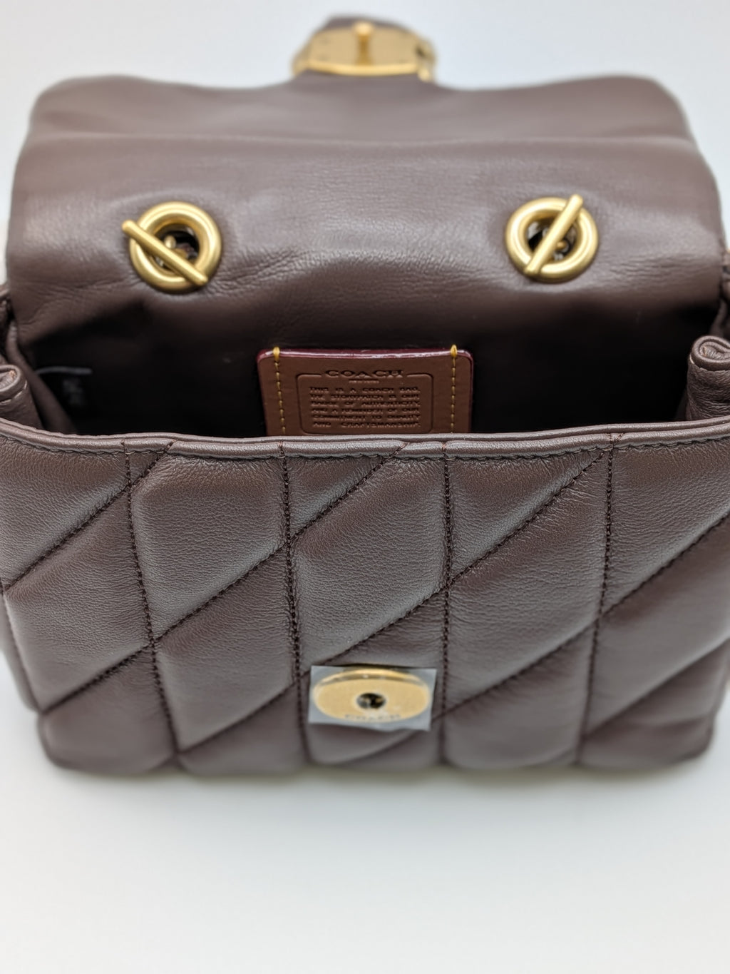Coach Tabby Top Handle Quilted Leather Bag, Grade A