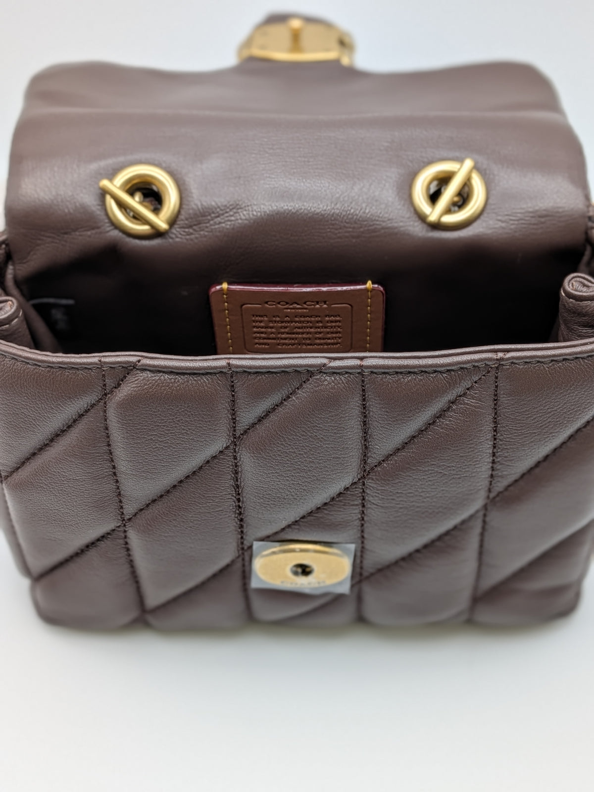 Coach Tabby Top Handle Quilted Leather Bag, Grade A