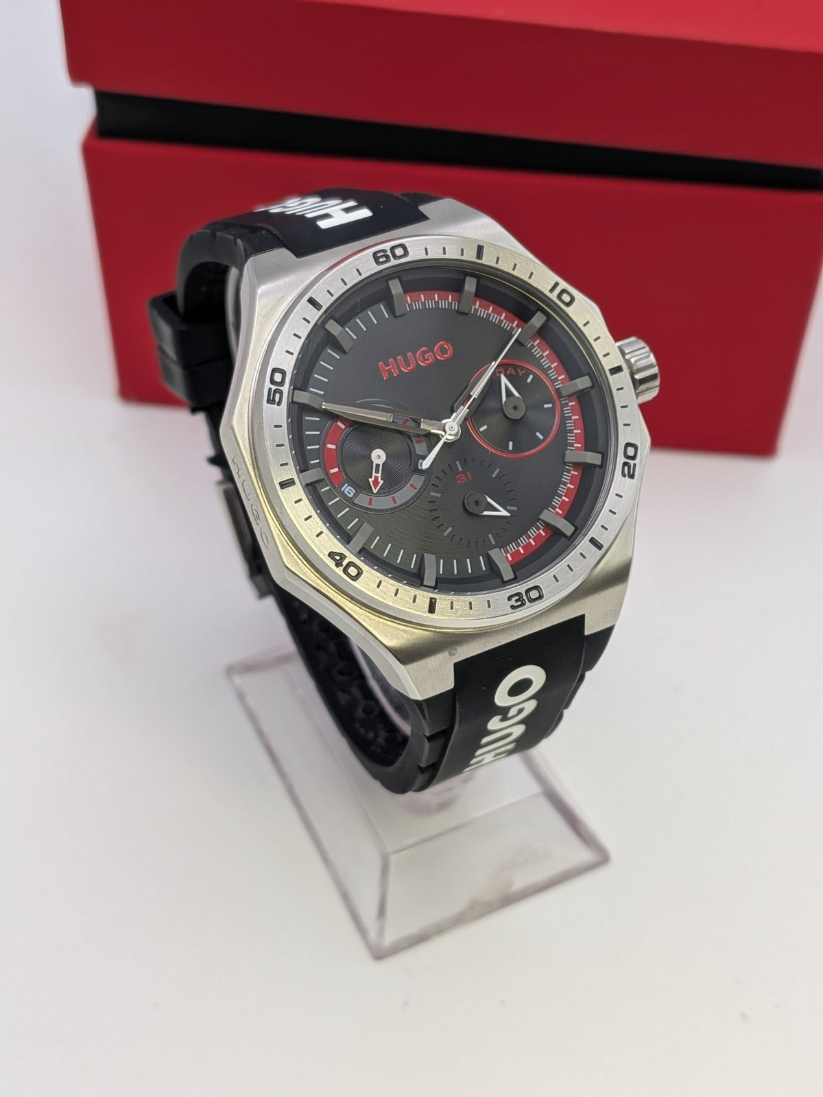 Hugo Boss Grail Sport watch 44mm Black silicone Grade B