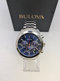 Bulova classic chronograh watch, Blue Grade B