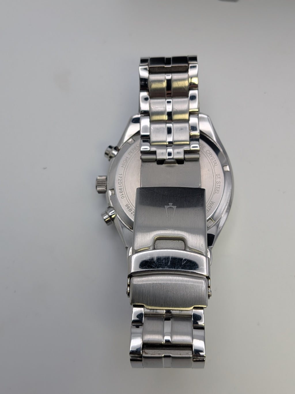 Bulova classic chronograh watch, Blue Grade B