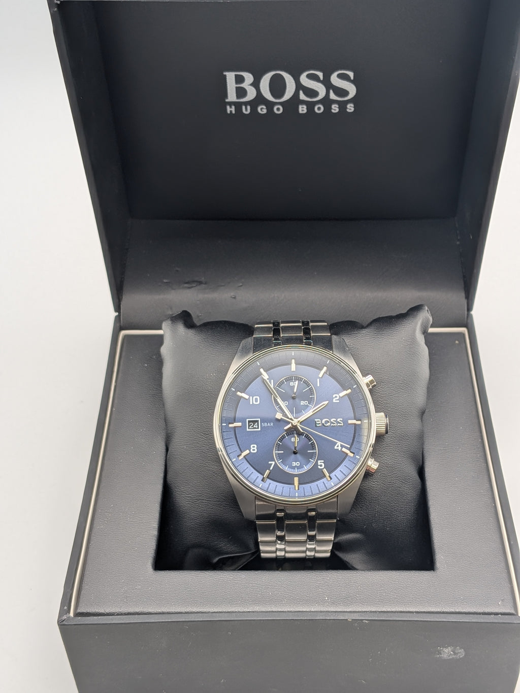 Hugo Boss Watch HB 5114114 Chronograph Watch Blue Dial, Grade B