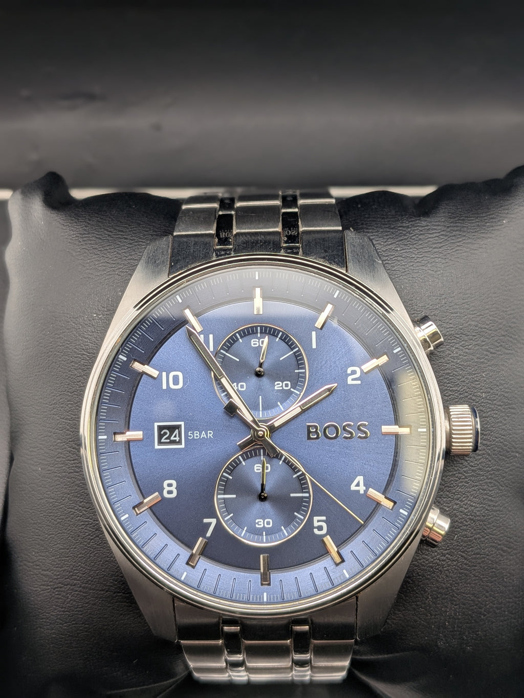 Hugo Boss Watch HB 5114114 Chronograph Watch Blue Dial, Grade B
