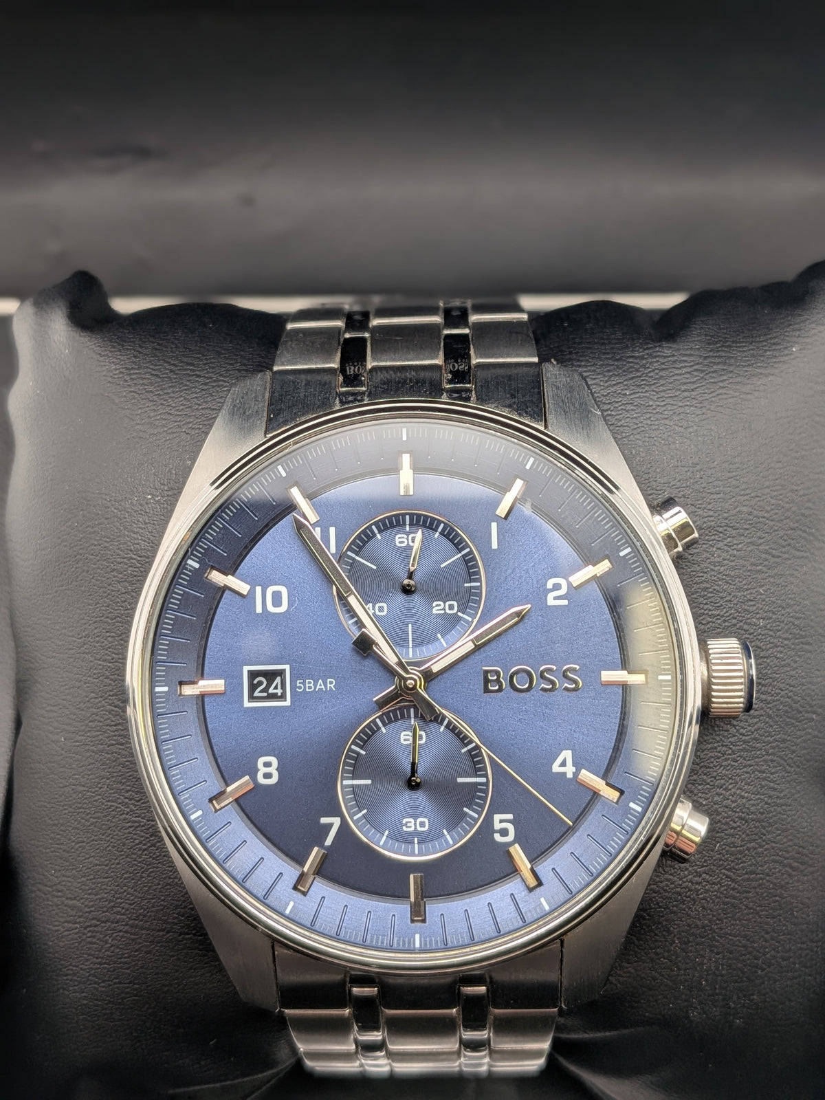 Hugo Boss Watch HB 5114114 Chronograph Watch Blue Dial, Grade B